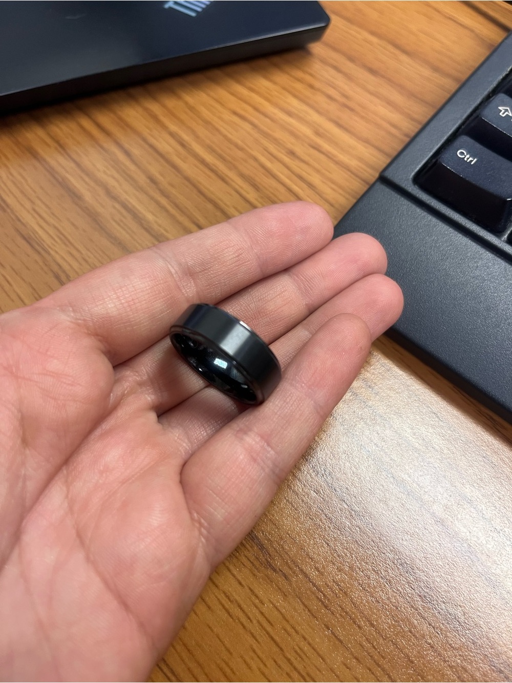 QG 8MM black ceramic ring